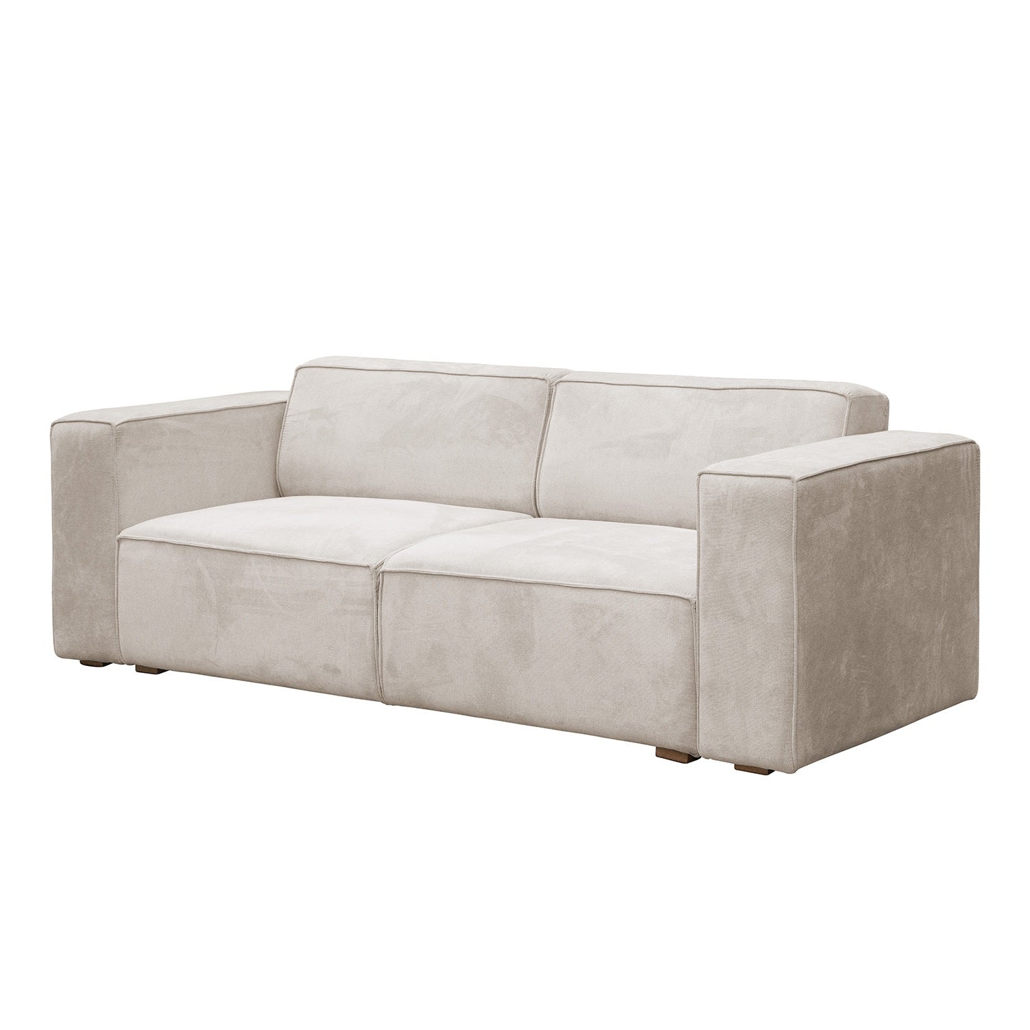 Sofa 3 Puestos Cox Chenille Impetu Beige, Natural