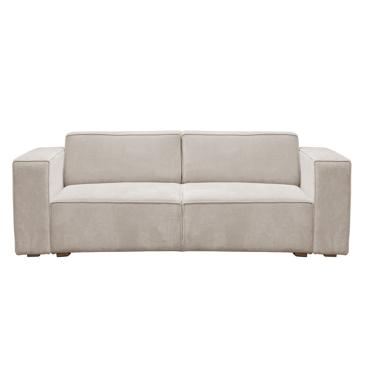 Sofa 3 Puestos Cox Chenille Impetu Beige, Natural