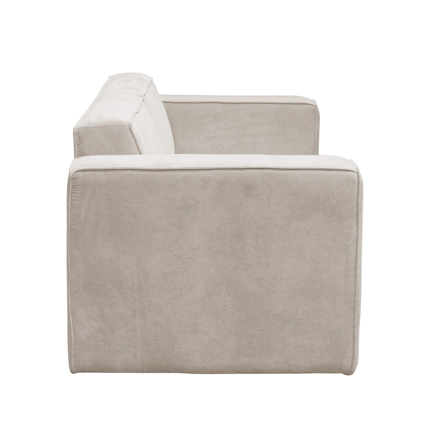 Sofa 3 Puestos Cox Chenille Impetu Beige, Natural