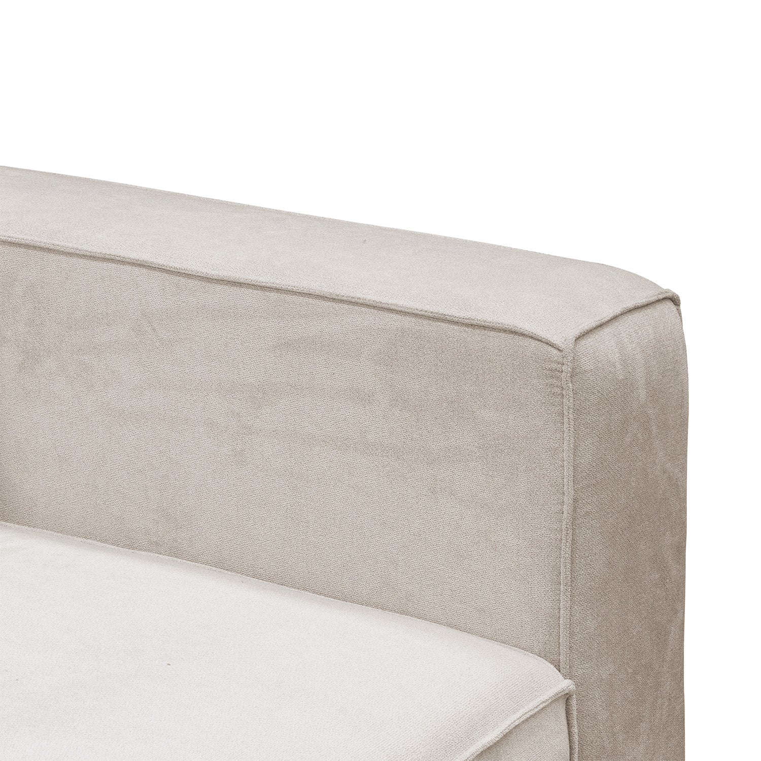 Sofa 3 Puestos Cox Chenille Impetu Beige, Natural