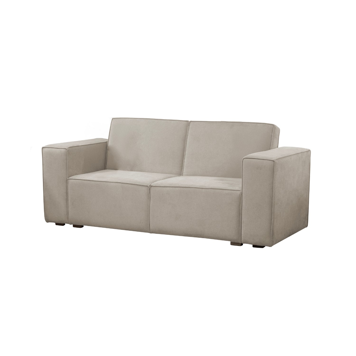 Sofa 2 Puestos Cox Chenille Impetu Beige, Natural