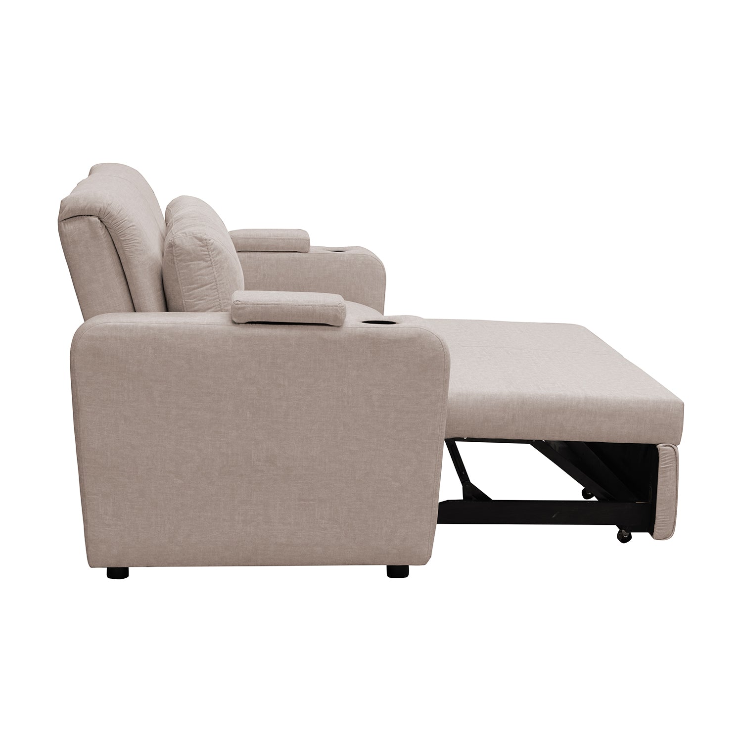 Sofá Cama Boston Velvet Idilio Beige