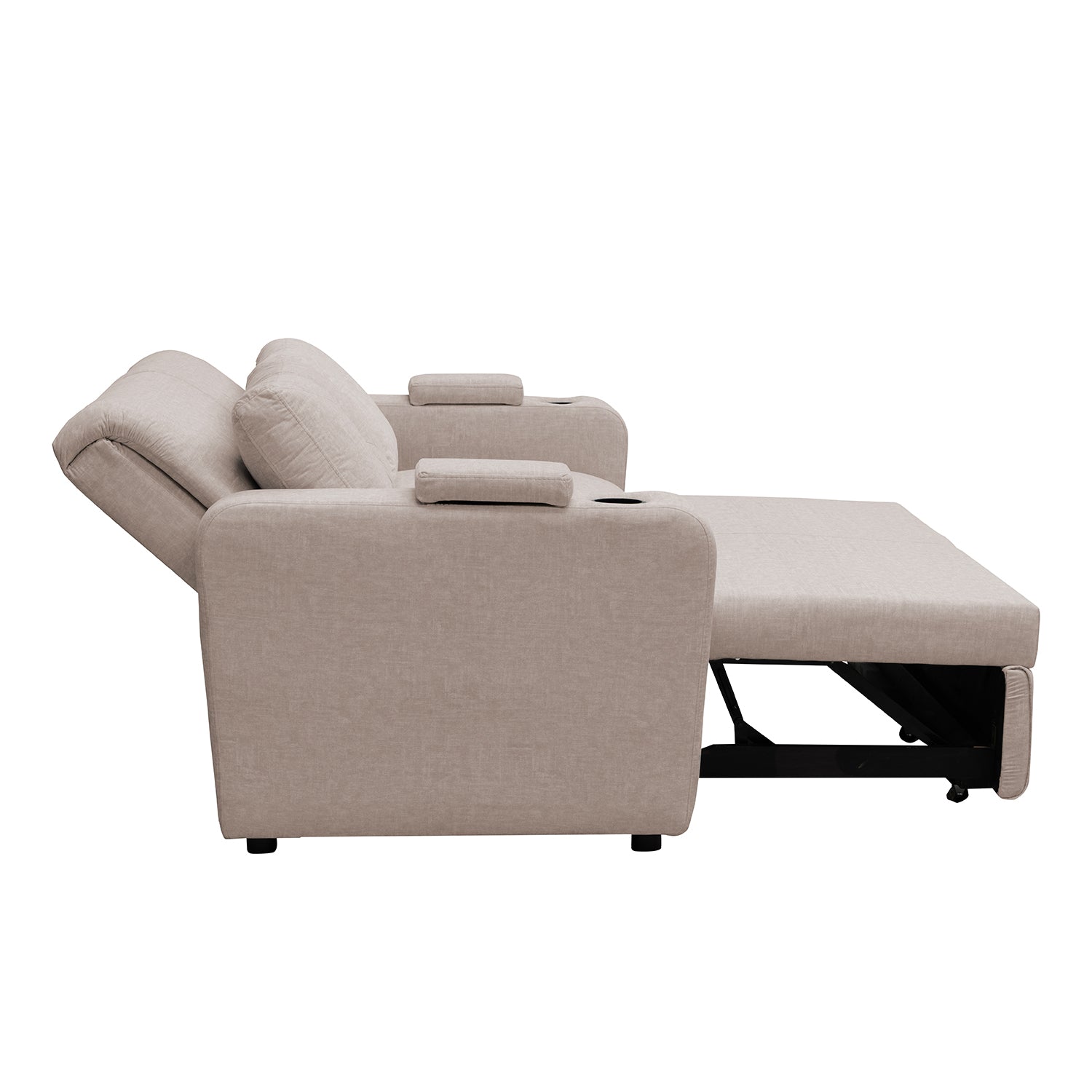 Sofá Cama Boston Velvet Idilio Beige