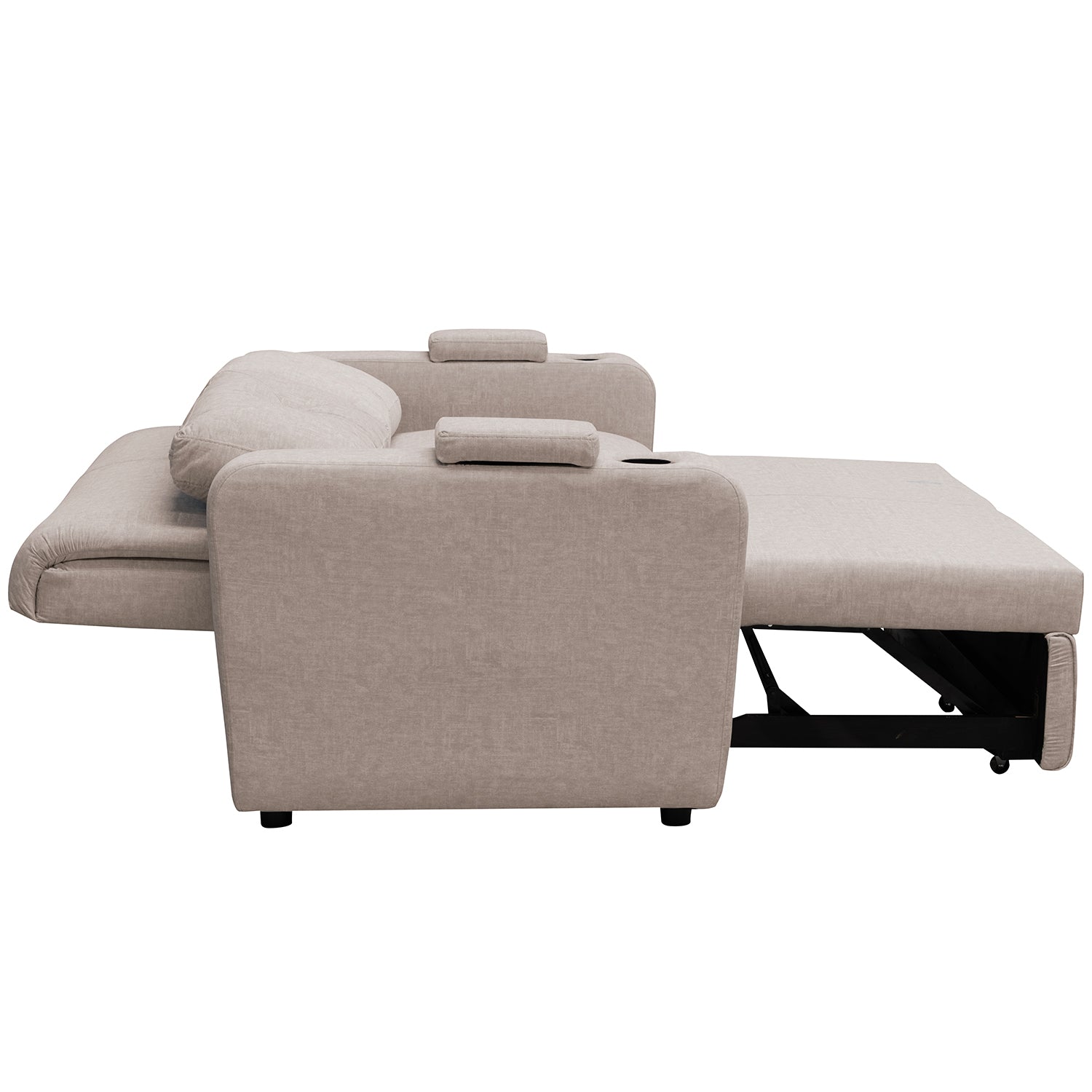 Sofá Cama Boston Velvet Idilio Beige