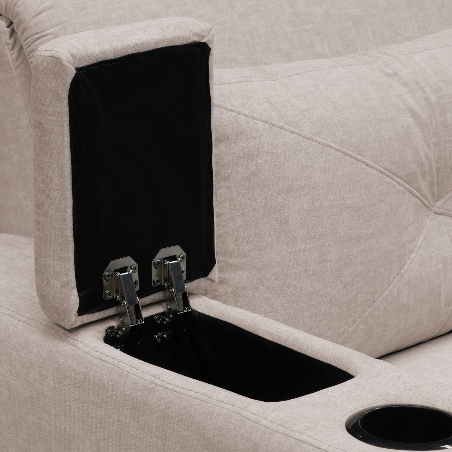 Sofá Cama Boston Velvet Idilio Beige