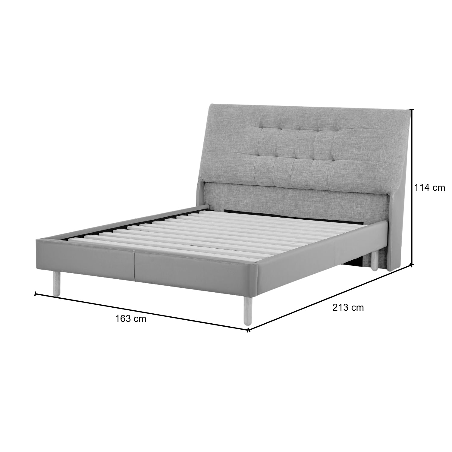 Cama Doble Loft Taupe
