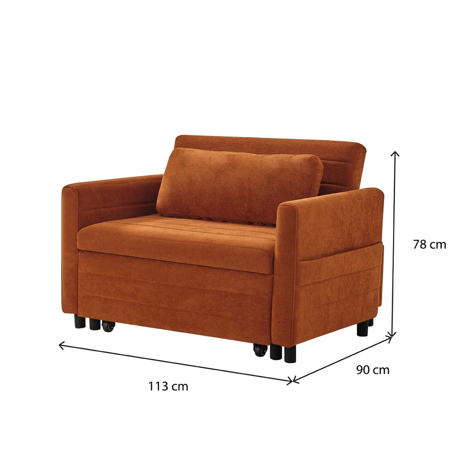 Sofa Cama Bruno Lino Terra