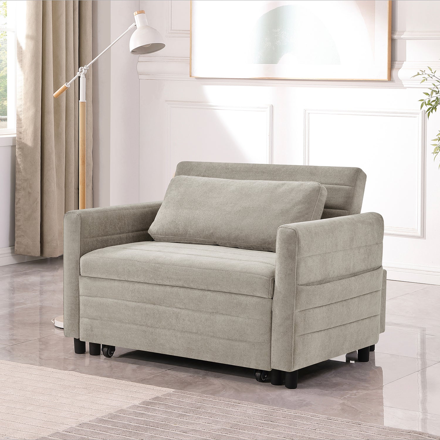 Sofa Cama Bruno Lino Taupe