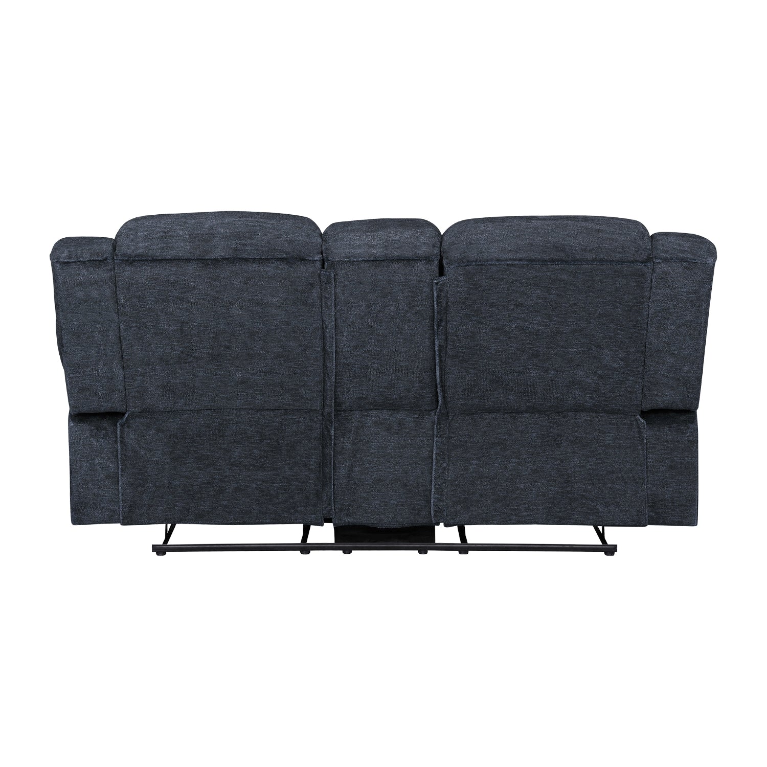 Sofa Reclinable 2 Puestos Alky Chenille Gris