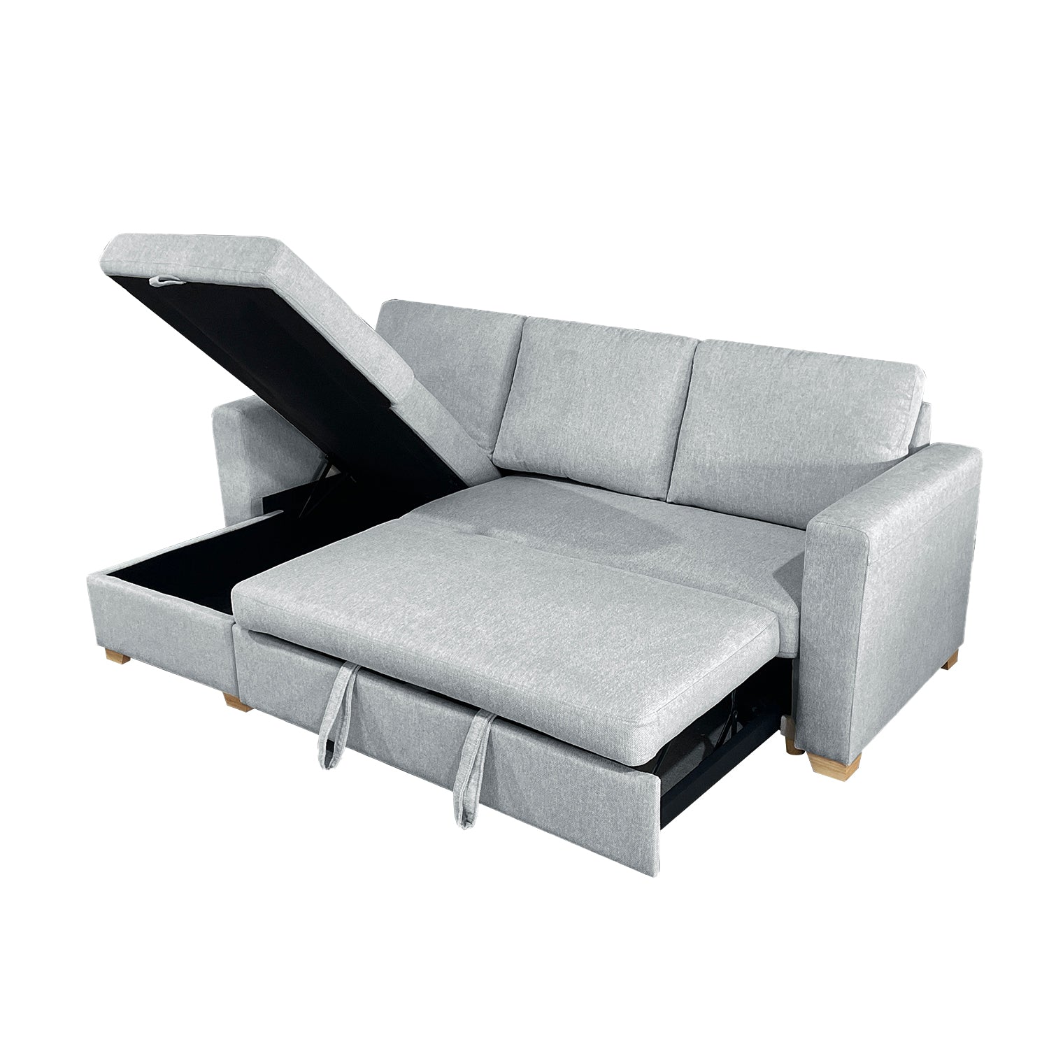 Sala Cama Omma Microfibra Plata