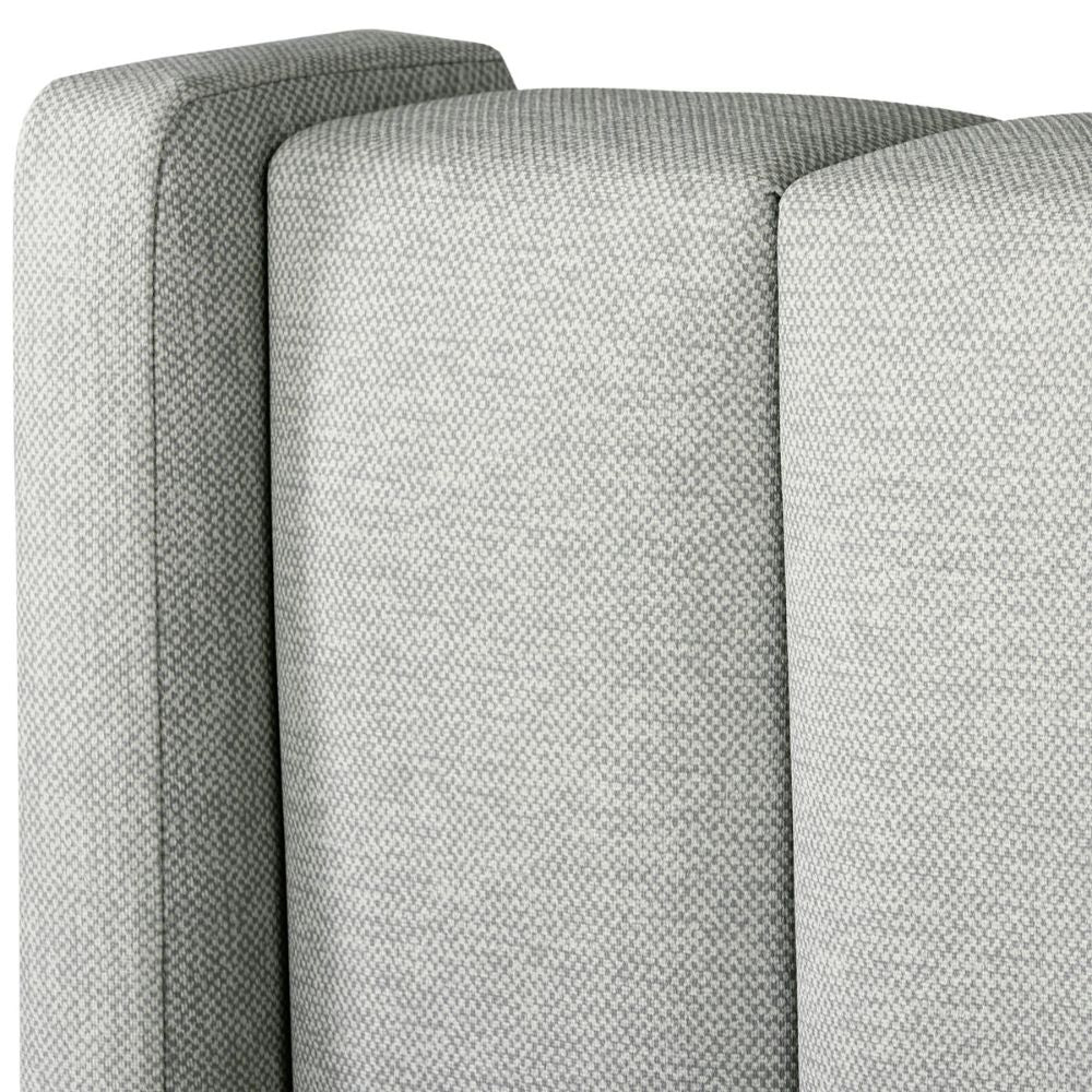 Cama Doble Harrison Eurolino Plata Champaña.