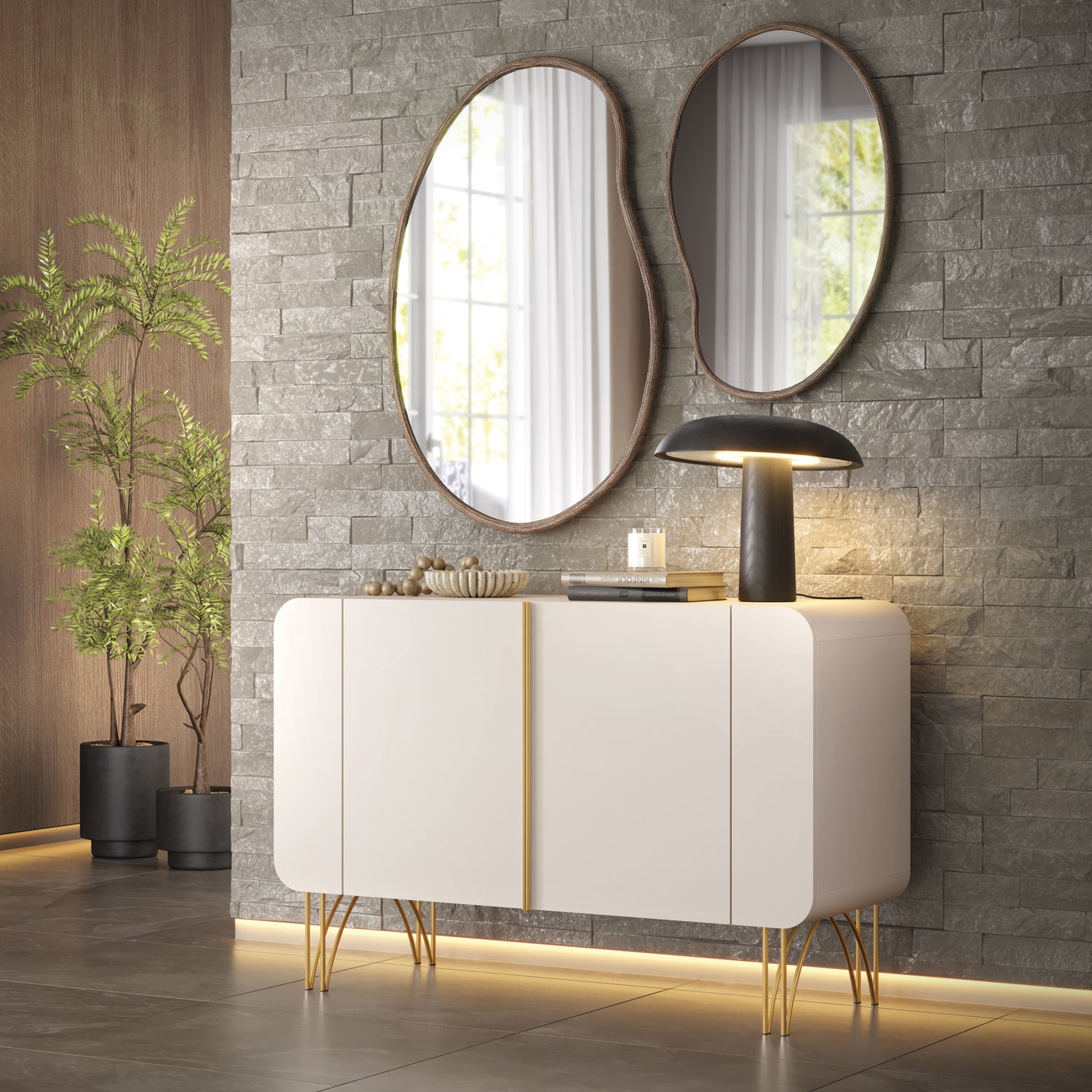 Bifé Lina 110X75X43 Off White