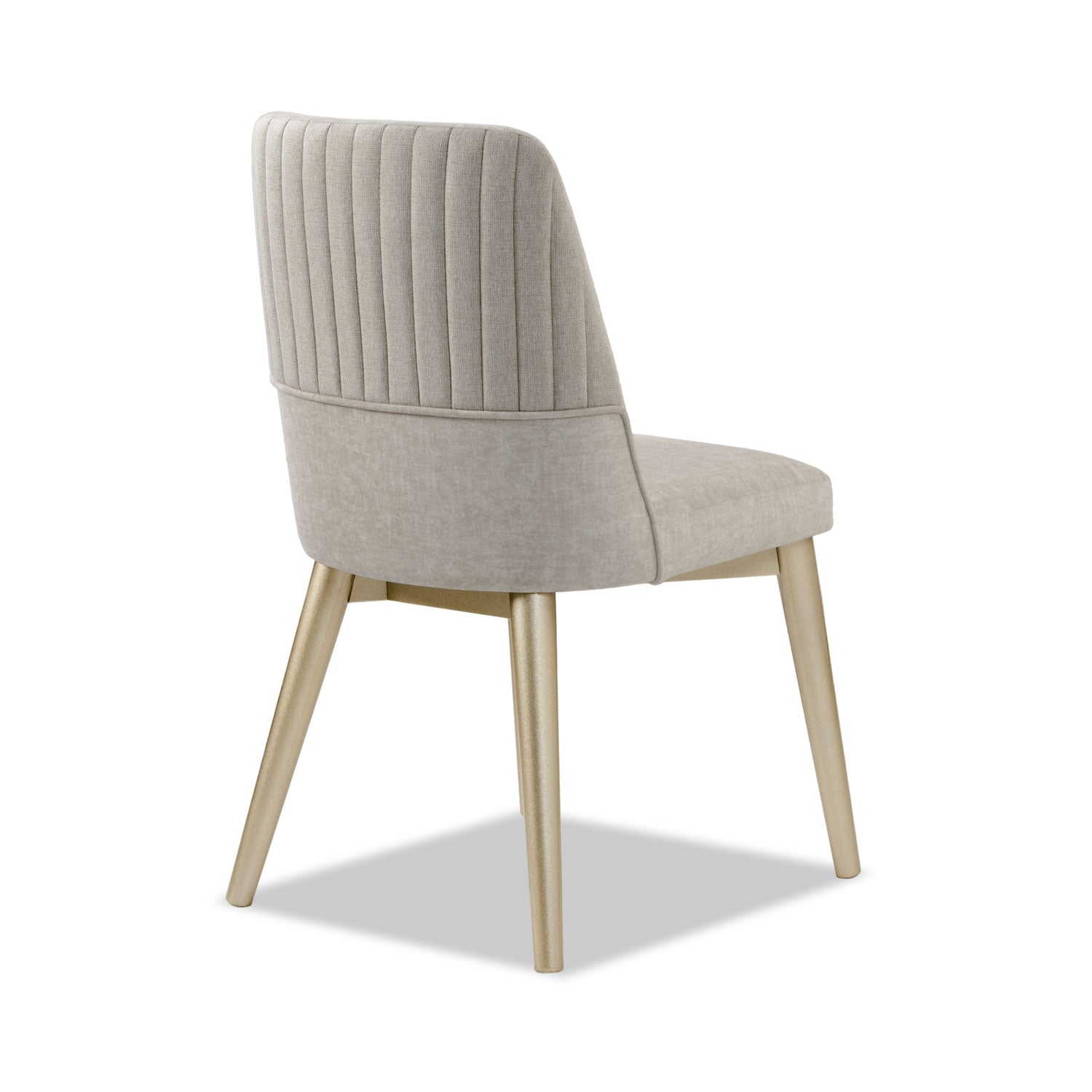 Comedor 4 Puestos Bonn Velvet Idilio Beige, Champaña