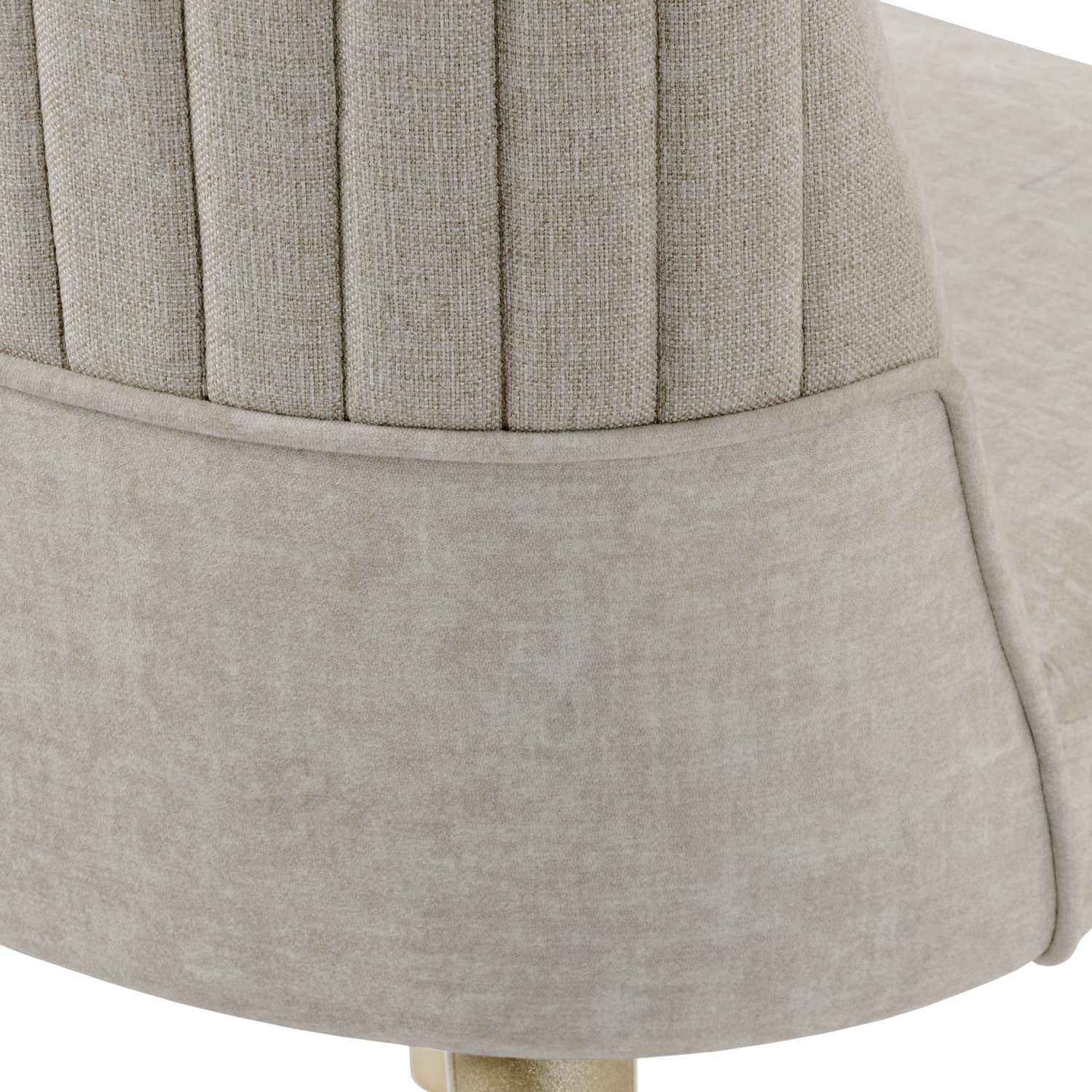 Comedor 6 Puestos Bonn Velvet Idilio Beige, Champaña