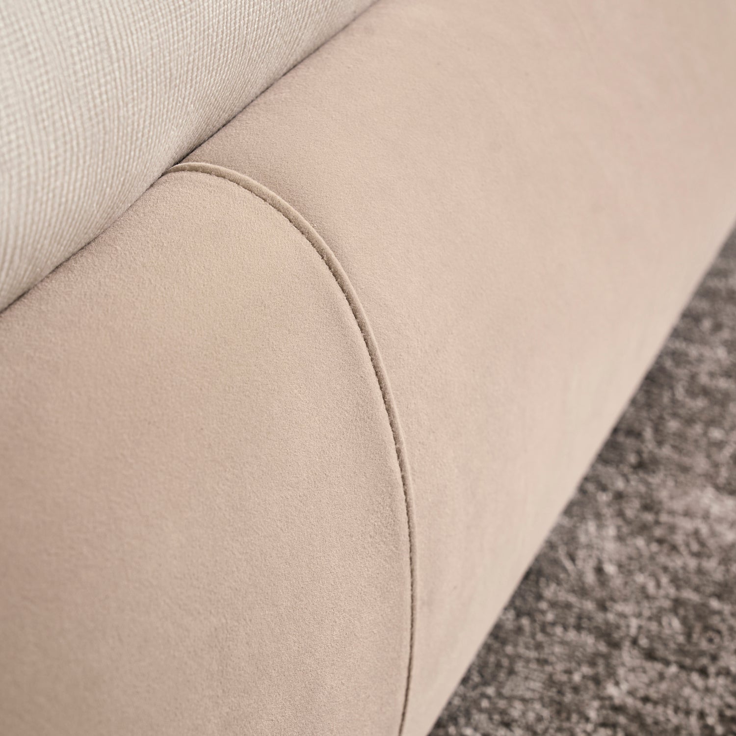 Cama Queen Lucas Velvet Beige