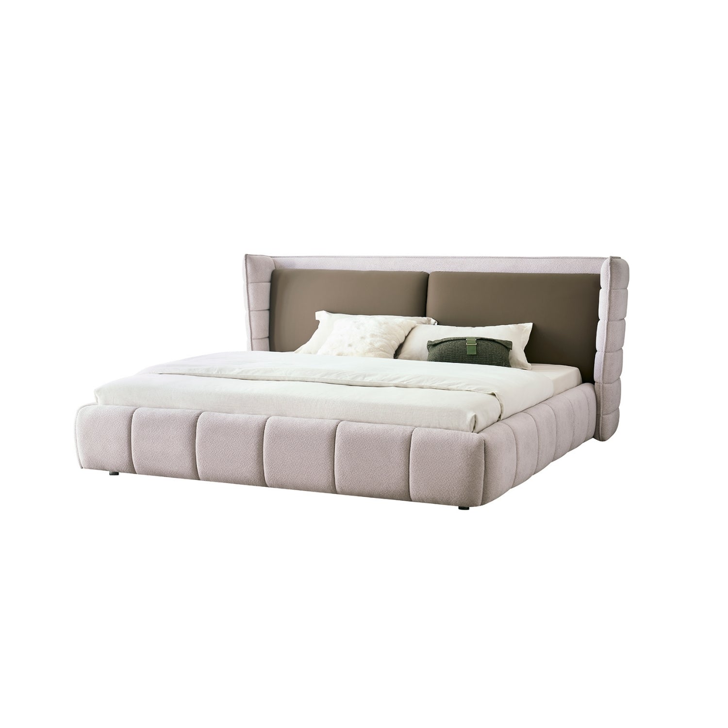 Cama Queen Toscana Velvet  Café