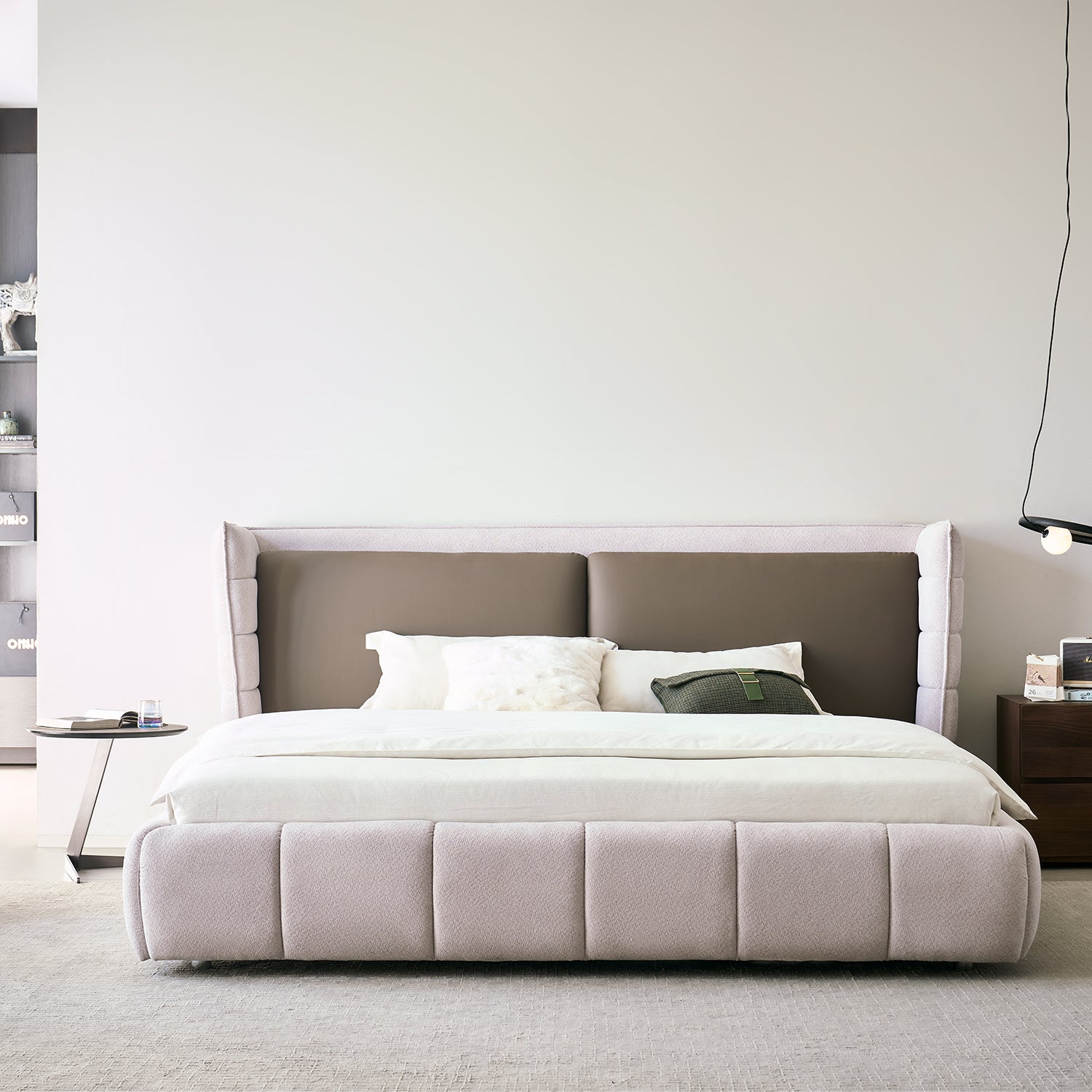 Cama Queen Toscana Velvet  Café