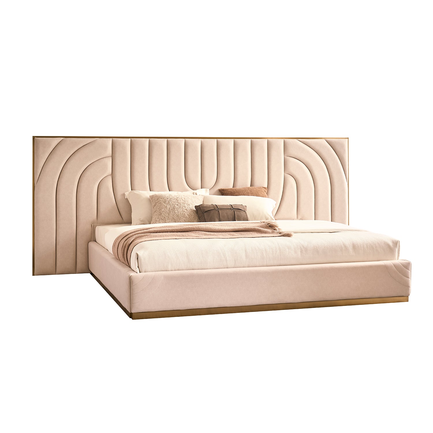 Cama Queen Sharon Velvet Crema