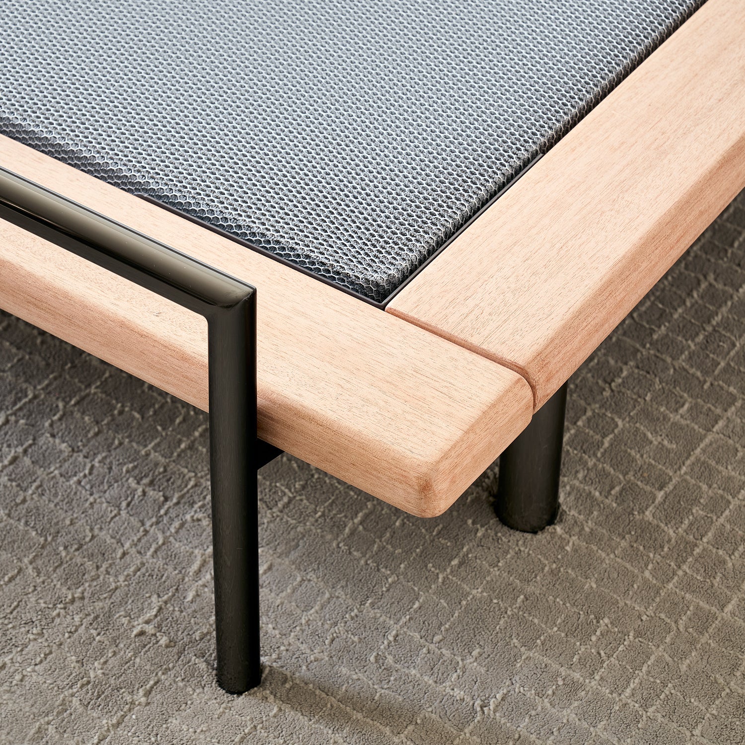 Cama King York Boucle Gris Oscuro