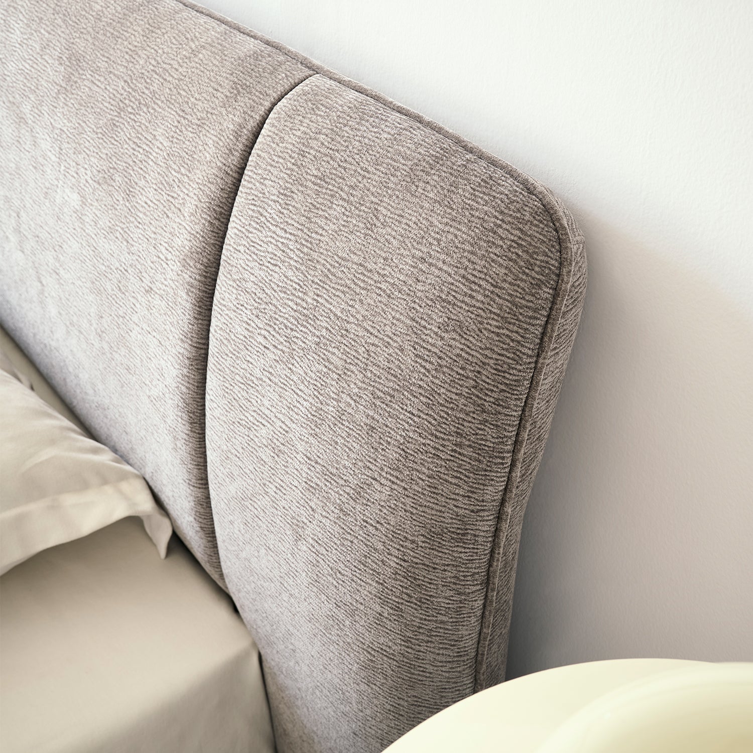 Cama Queen York Boucle Gris Oscuro