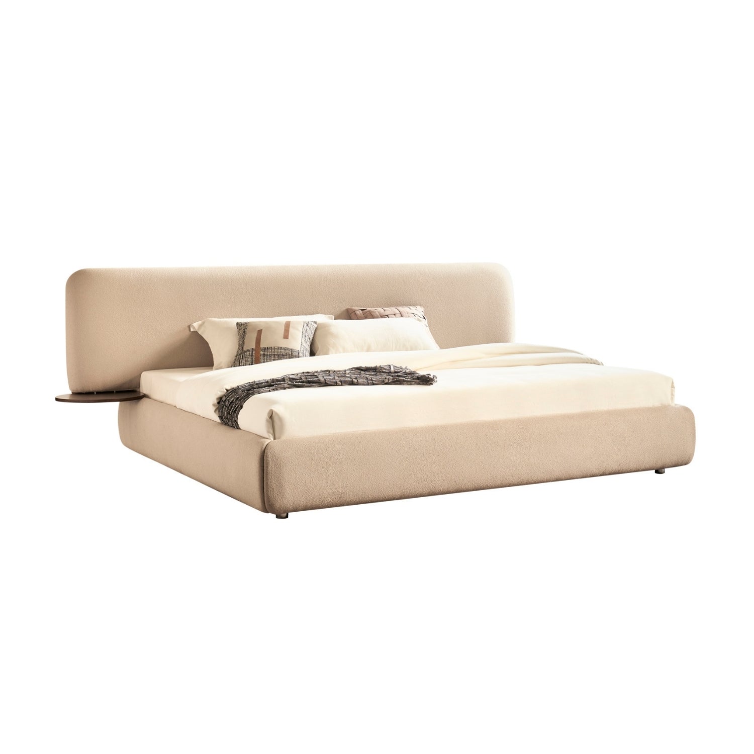 Cama Queen Toronto Boucle Crema