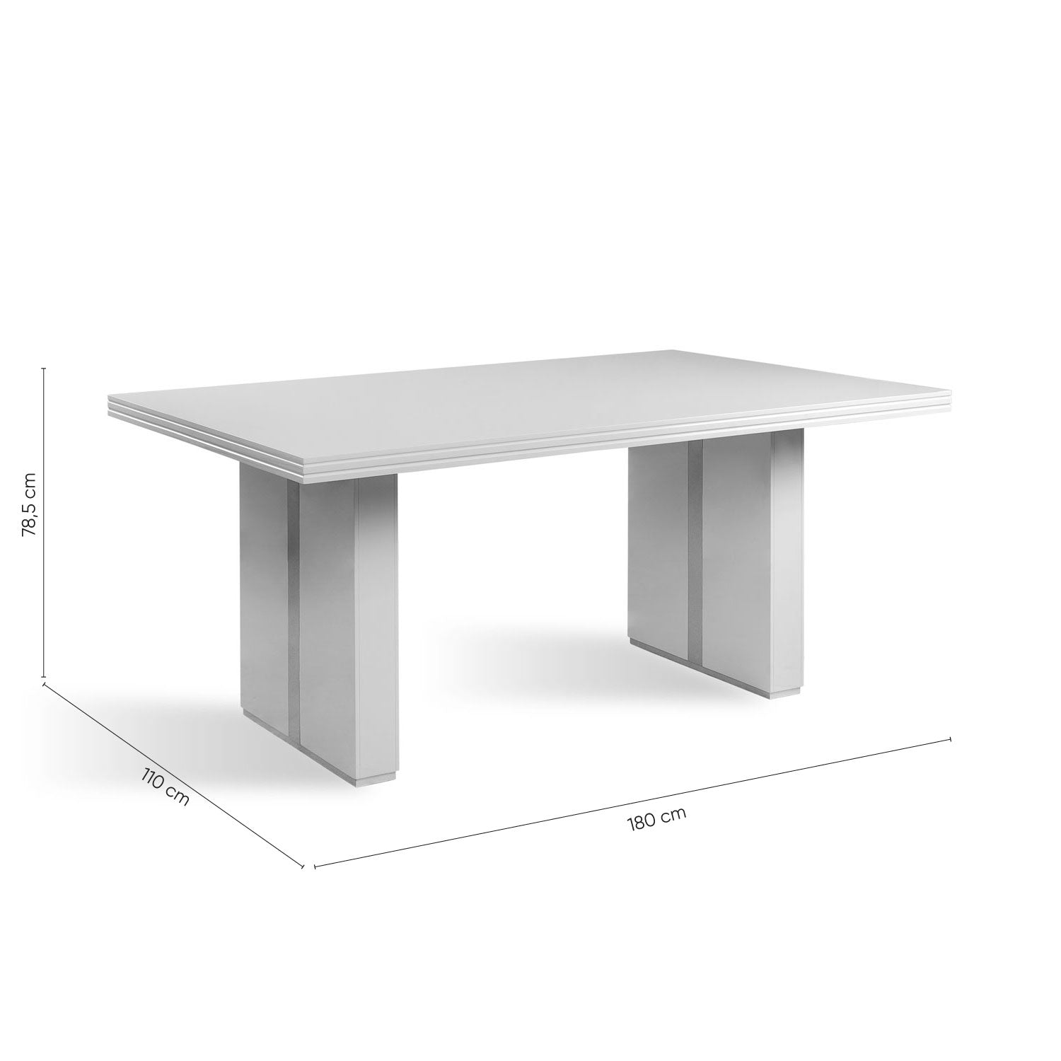 Mesa Comedor 6 Puestos Marcus Greige, Champaña