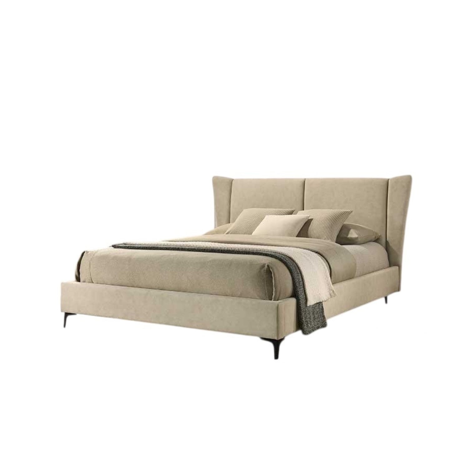 Cama Doble Adelle Beige