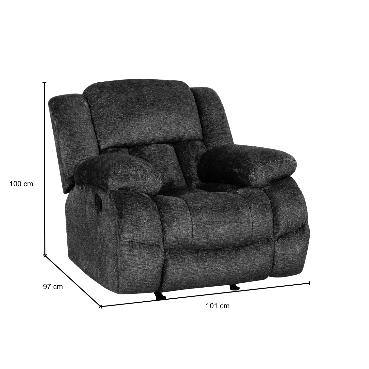 Sillón Reclinable Alky Chenille Mocca