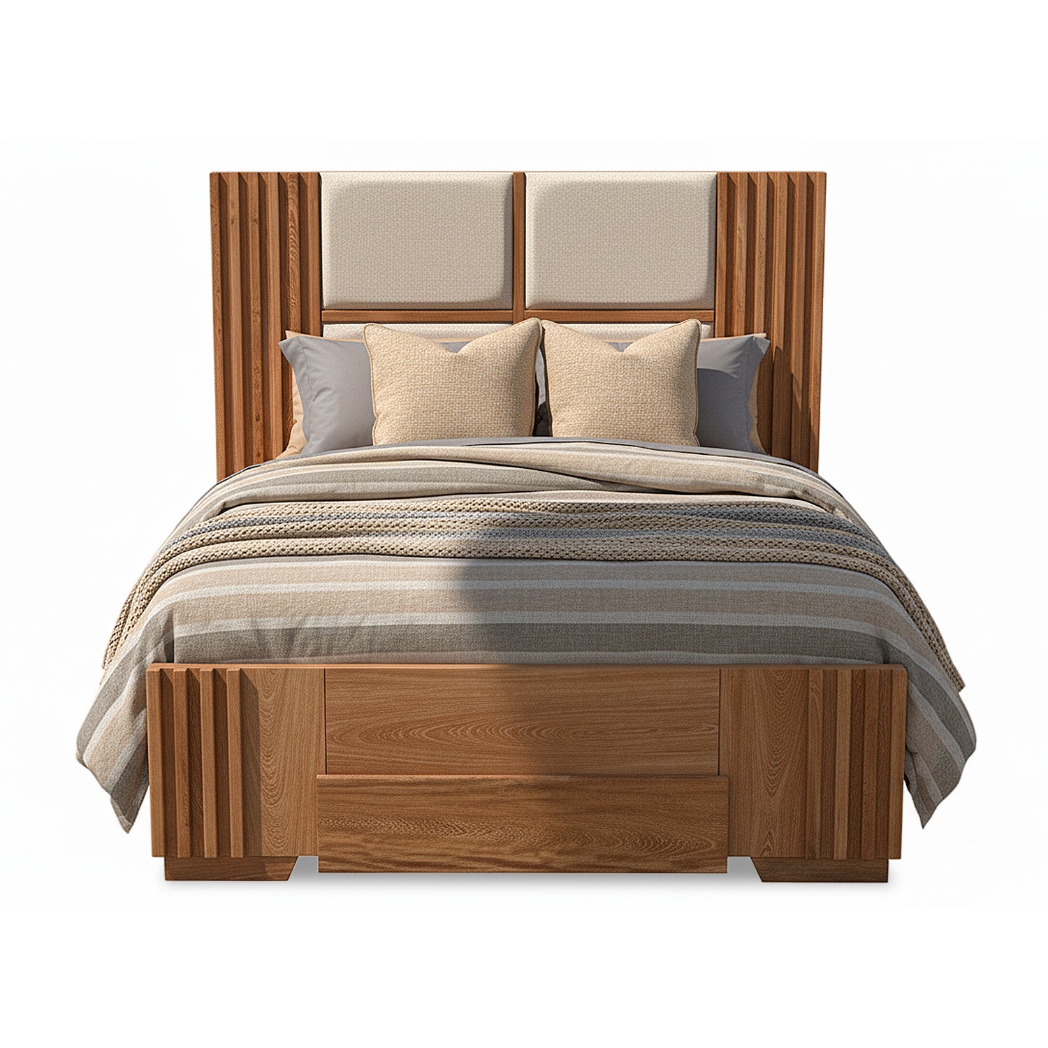 Cama Semi Doble Texas Beige, Natural*