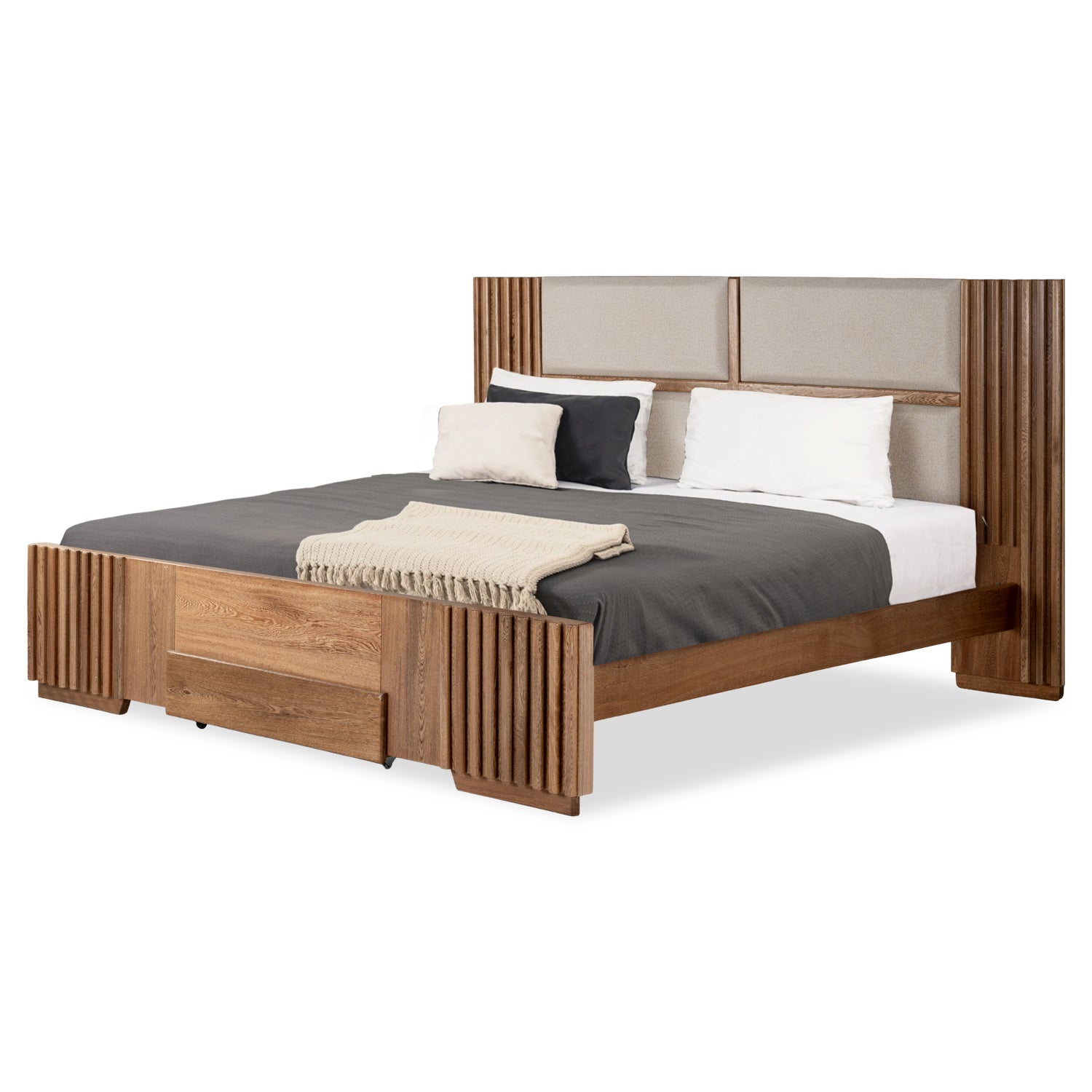 Cama King Texas Beige, Natural*