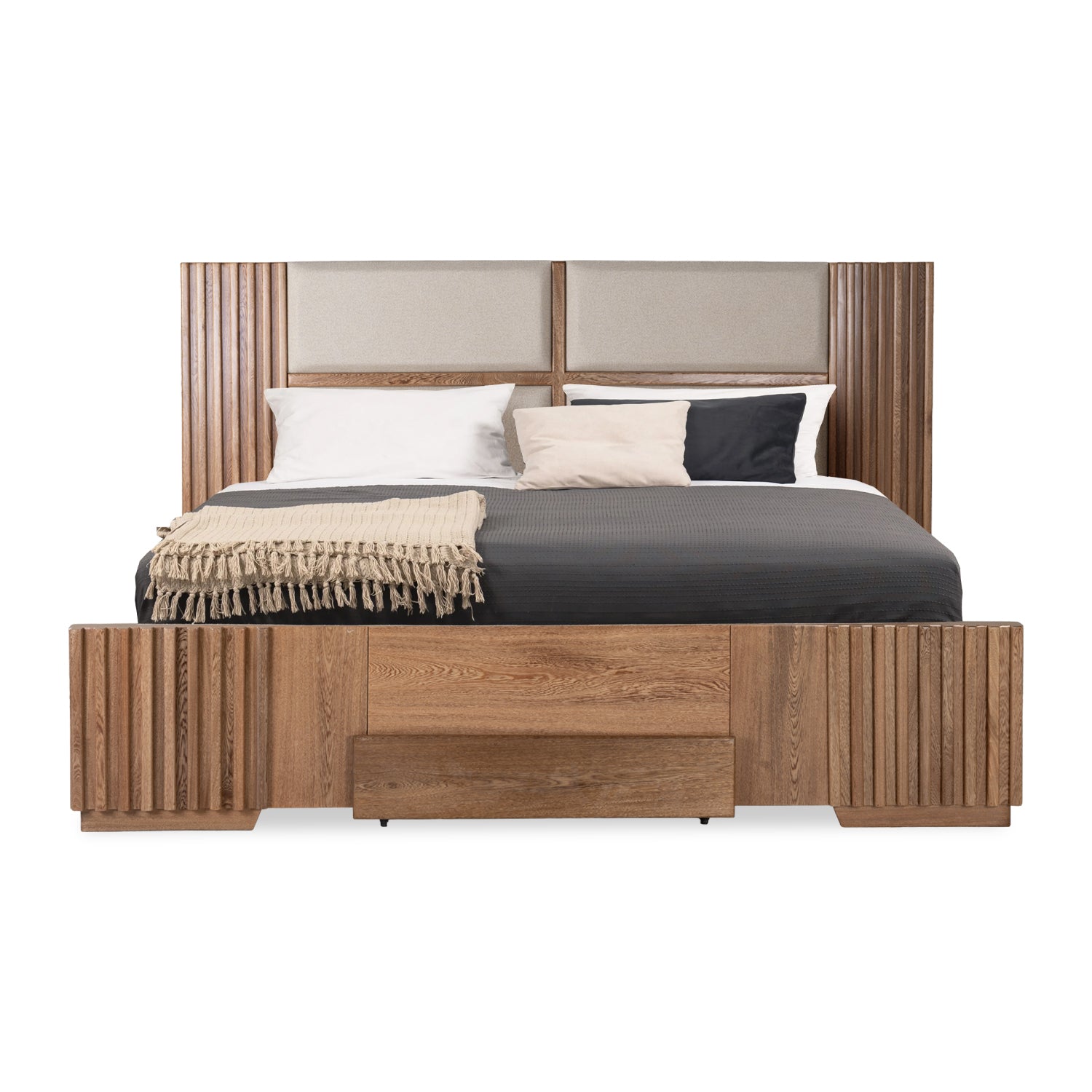 Cama King Texas Beige, Natural*
