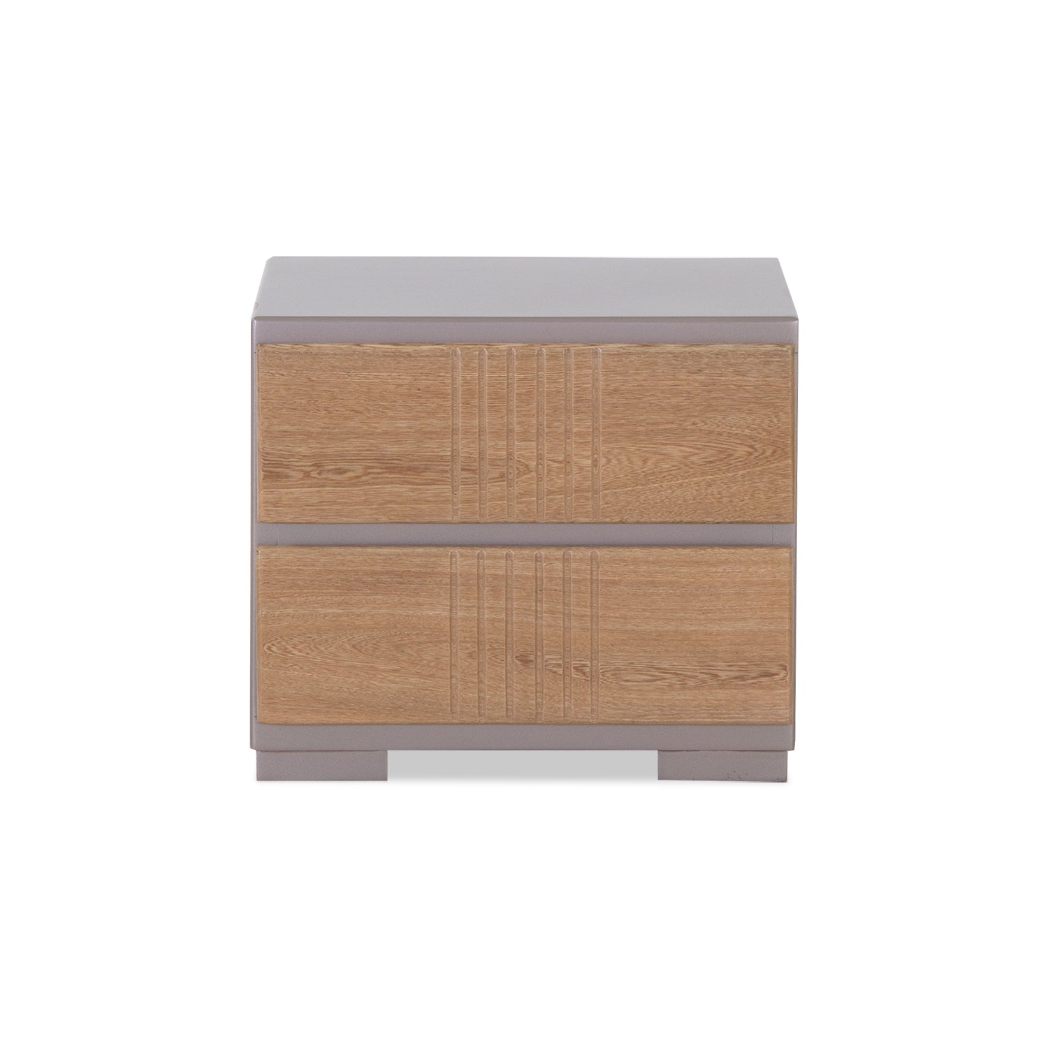 Mesa de Noche Polonia Natural, Taupe Pequeño