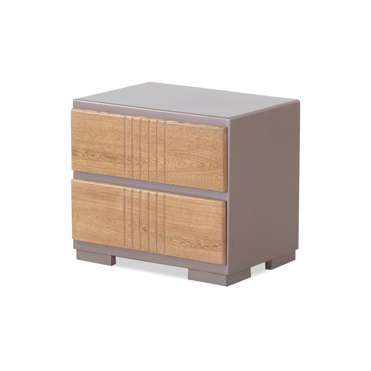 Mesa de Noche Polonia Natural, Taupe Pequeño