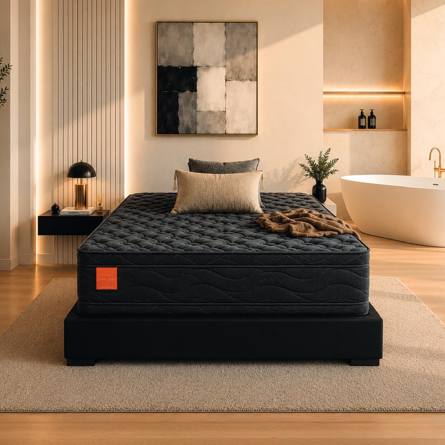 Colchón Queen Cavalli Doble Pillow Top (Garantia12 años)