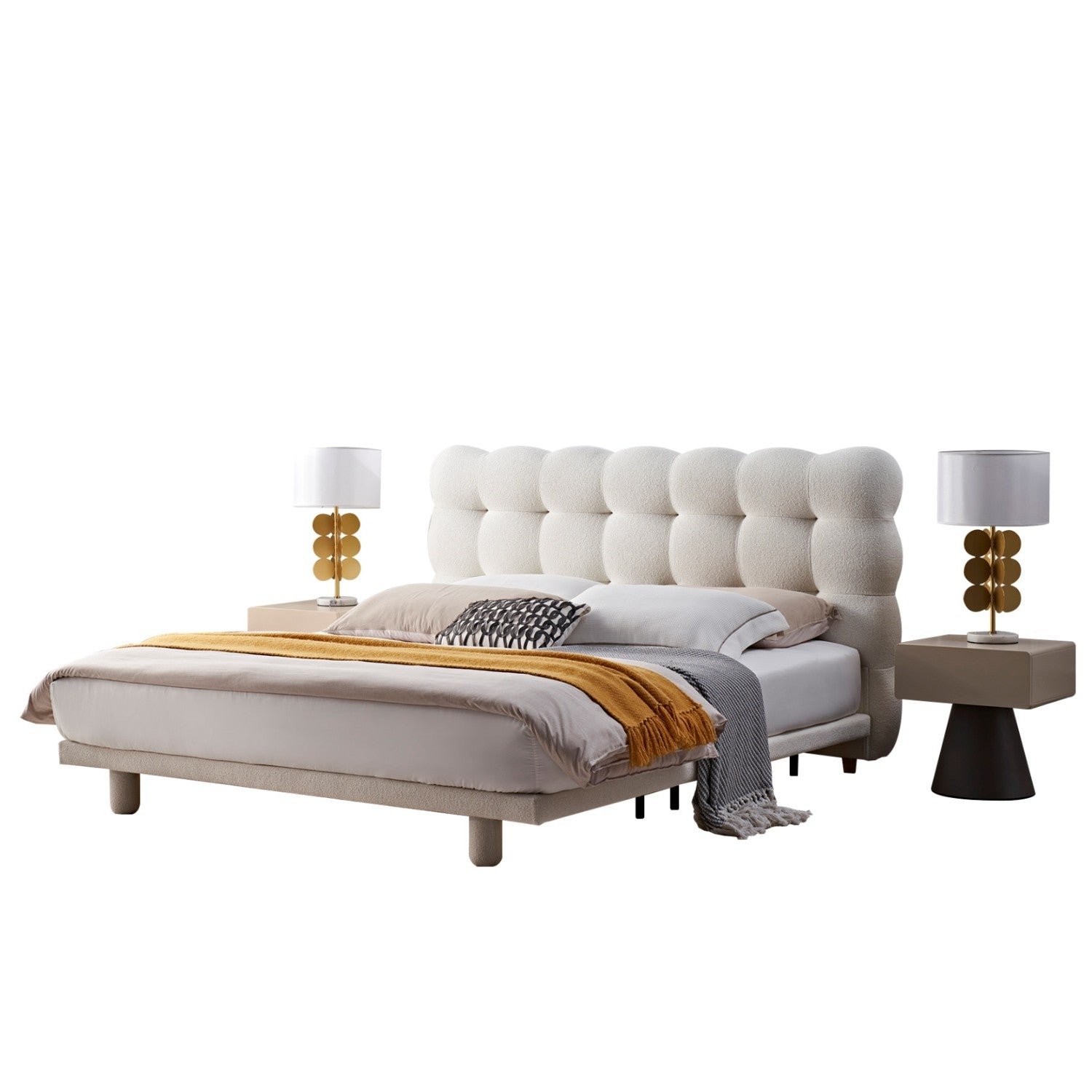 Cama King Toby Crudo