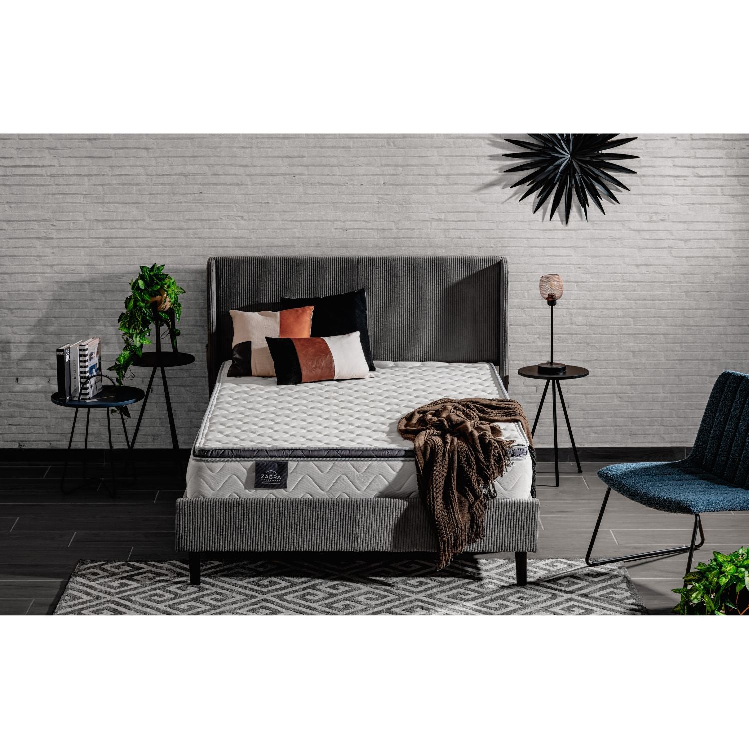 Cama Doble Alicante Taupe