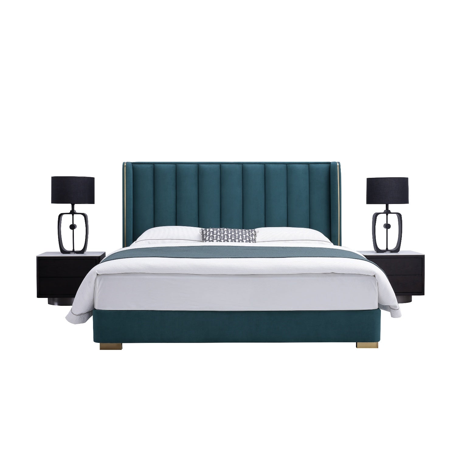 Cama King Sienna Azul
