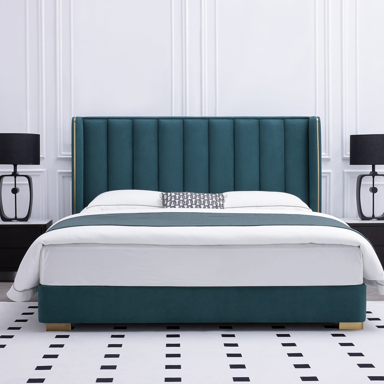 Cama King Sienna Azul