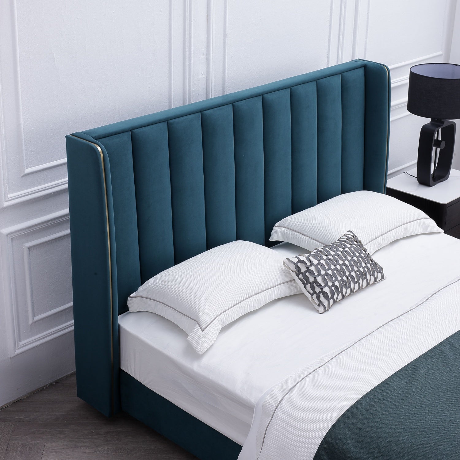 Cama King Sienna Azul