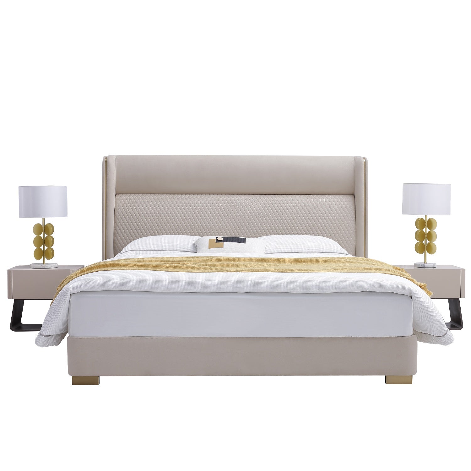 Cama Queen Vivaldi Beige
