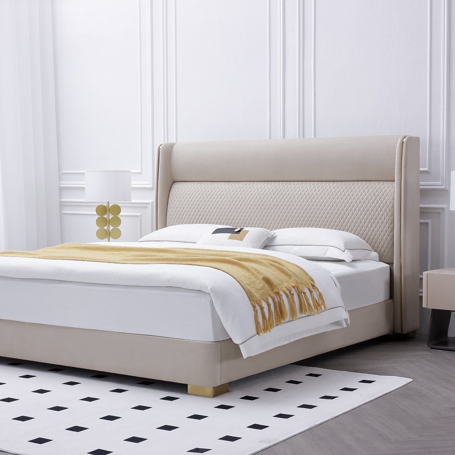 Cama Queen Vivaldi Beige