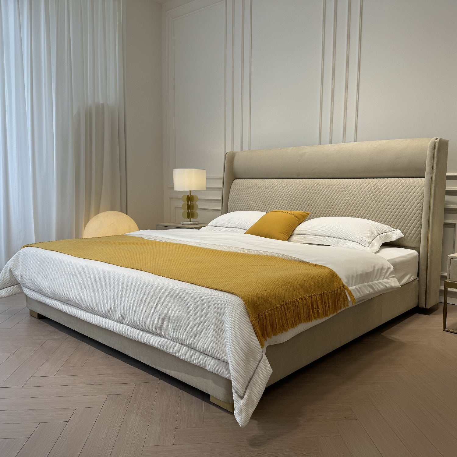Cama Queen Vivaldi Beige
