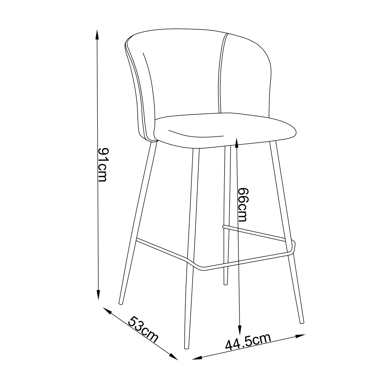 Silla para Barra Ibis Azul