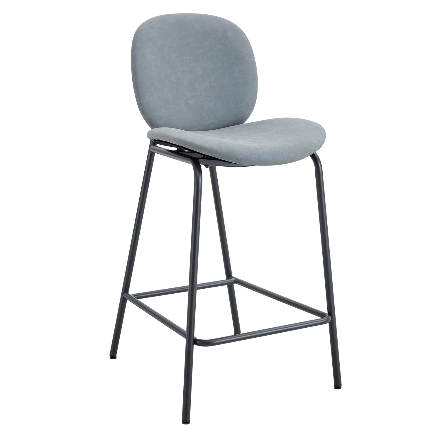 Set X2 Silla Bar Blas Natural Gris, Gris Oscuro