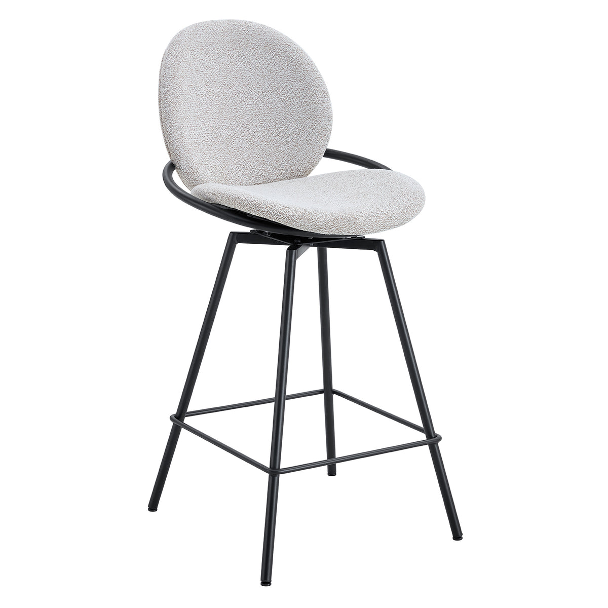 Silla para Barra Alec Beige Giratoria