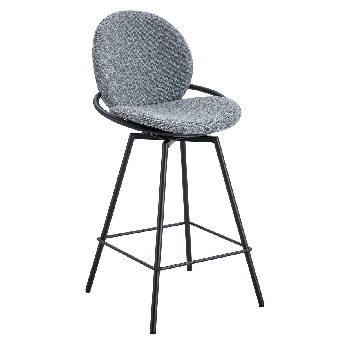 Silla para Barra Alec Gris Giratoria