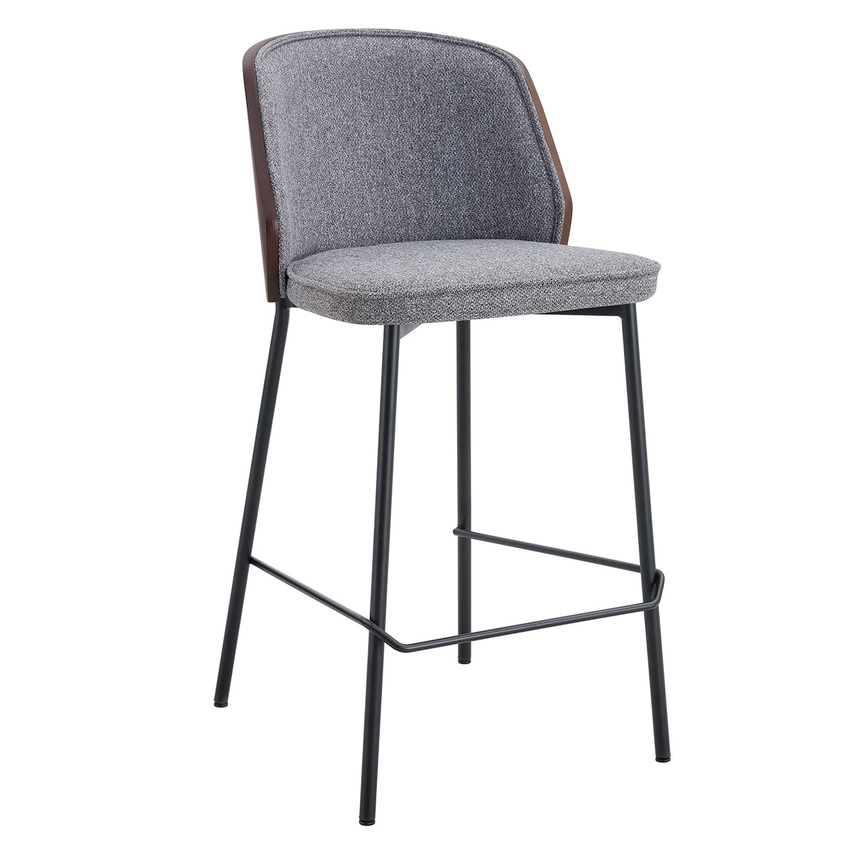 Silla para Barra Kim Gris, Nuez