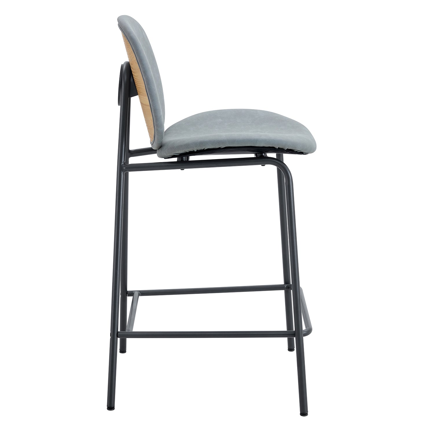 Set X2 Silla Bar Blas Natural Gris, Gris Oscuro