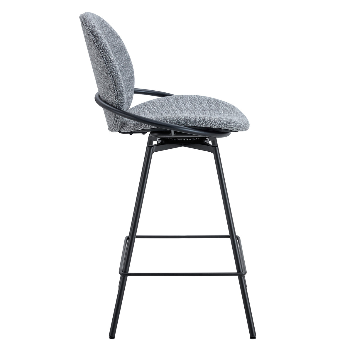 Silla para Barra Alec Gris Giratoria