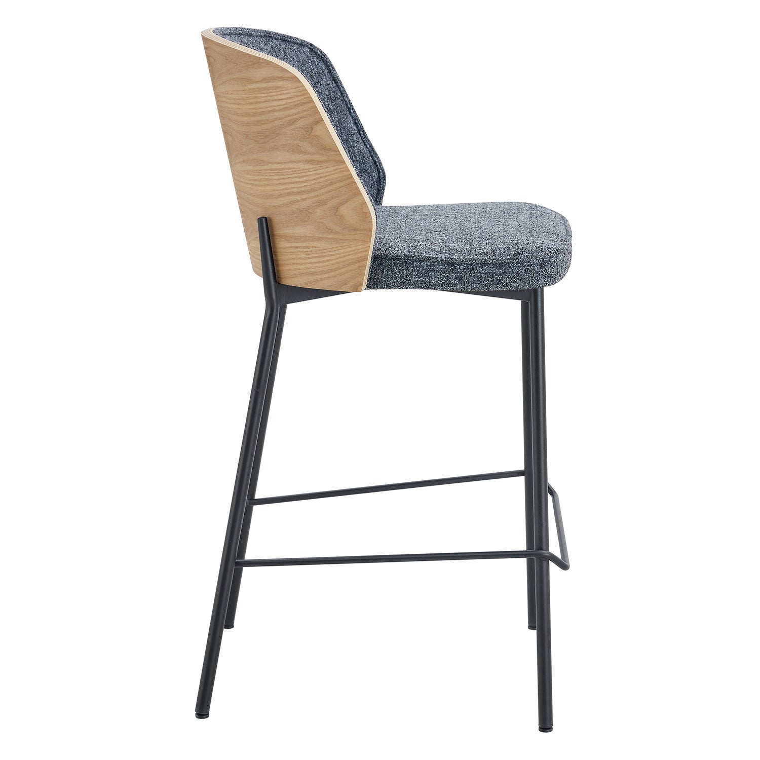 Silla para Barra Kim Plomo, Natural
